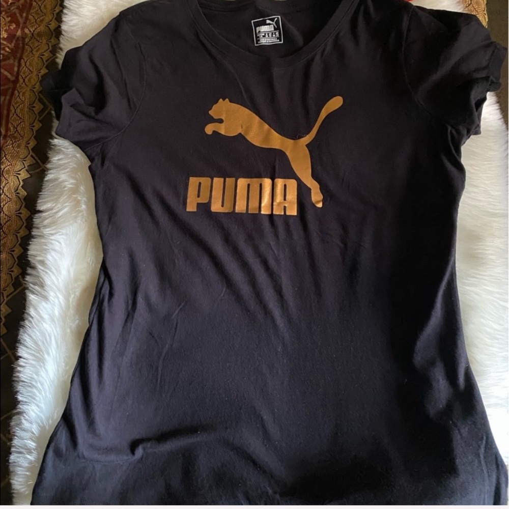 PUMA woman’s active wear black Archive Life Tee
